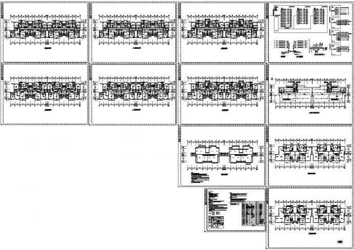 某六层带阁楼层公寓配电设计cad全套电气施工图纸（含设计说明）_图1