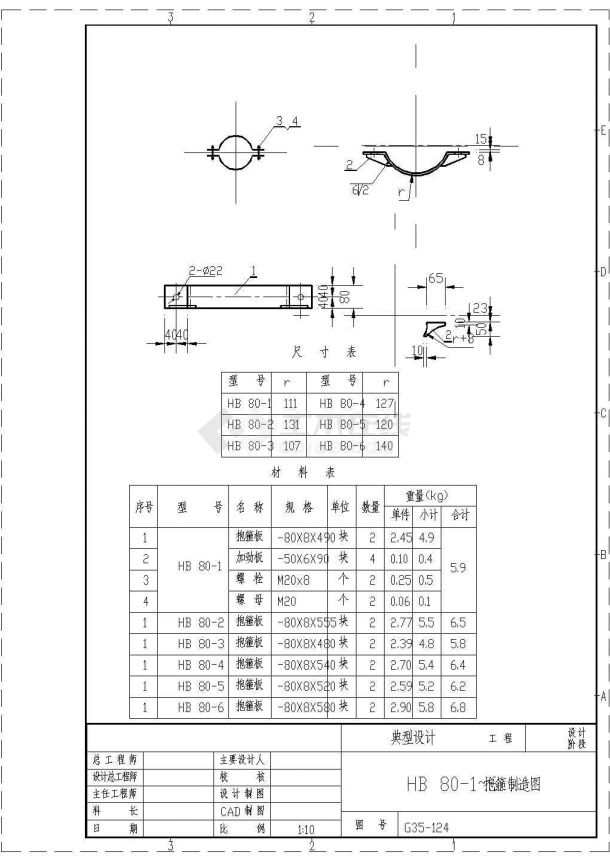 某标准新型抱箍制造设备电气设计原理CAD图纸-图二