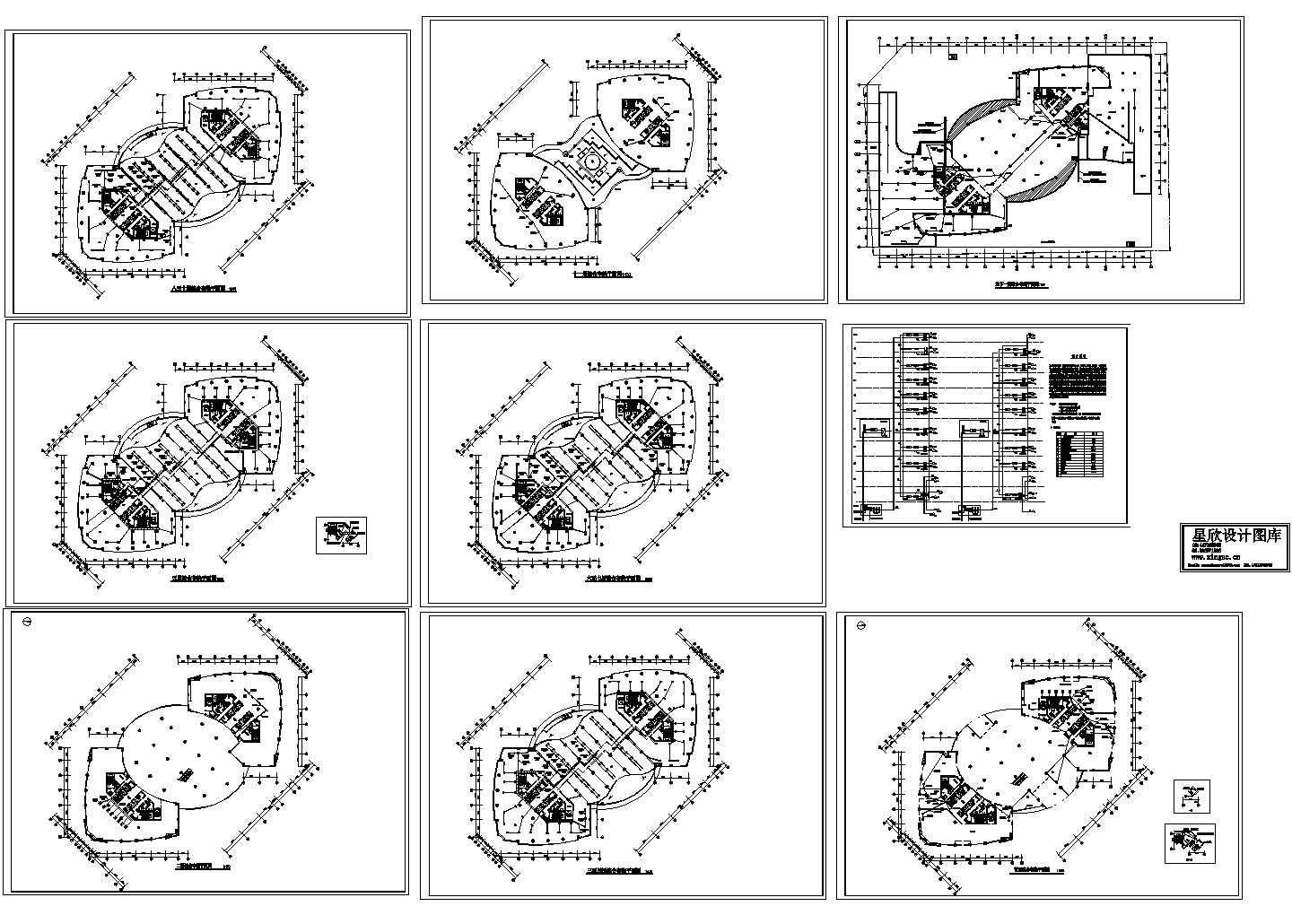 办公楼设计_某标准新型办公楼建筑综合布线系统电气设计原理CAD图纸