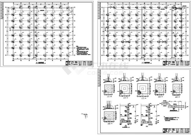 山东某高档住宅小区多层住宅楼地下车库设计CAD全套建筑施工图纸（含结构设计）-图二