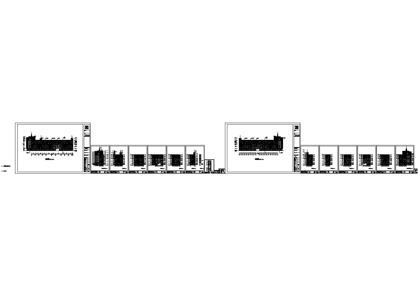 某商场建筑铝单板外墙装修设计CAD全套图纸