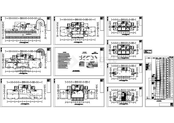某标准新型外贸大厦综合布线电气系统设计原理CAD图纸-图一