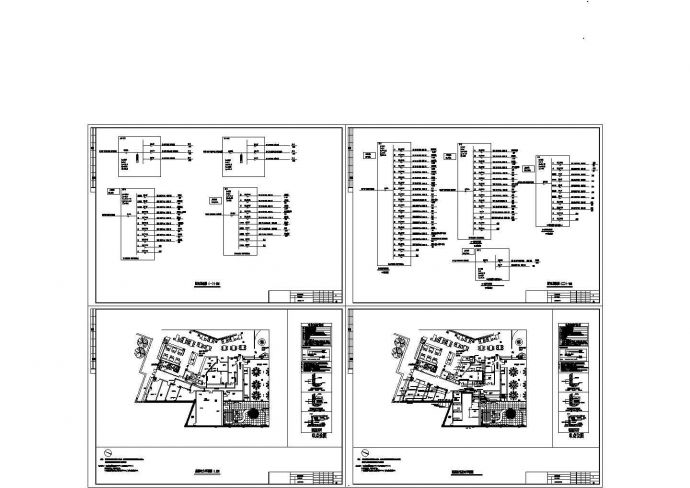 山西某酒店厨房电气系统设计CAD全套图纸_图1
