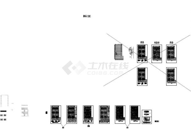 某标准型无梁楼盖顶板和底板地下室详细设计施工CAD图纸-图一