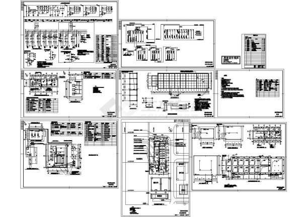 苏州工业园区某大型污水站电气系统设计CAD施工图-图一