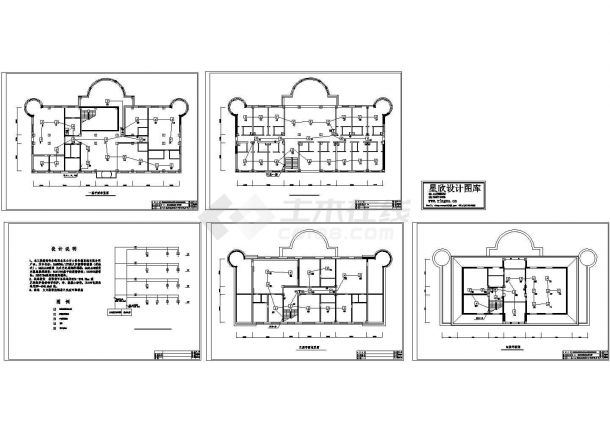 太仓市某4层建筑消防系统设计CAD施工图-图一