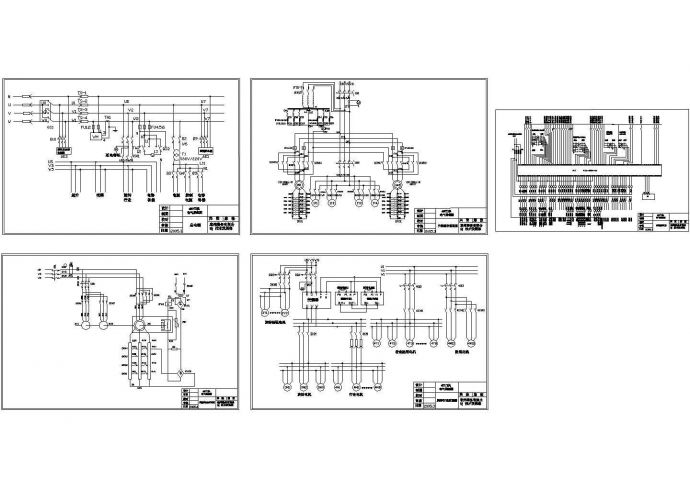 某标准型40T多用途门机设备电气原理设计施工CAD图纸_图1