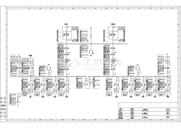 某标准型库尔铁路一次系统电气原理设计施工CAD图纸-图一