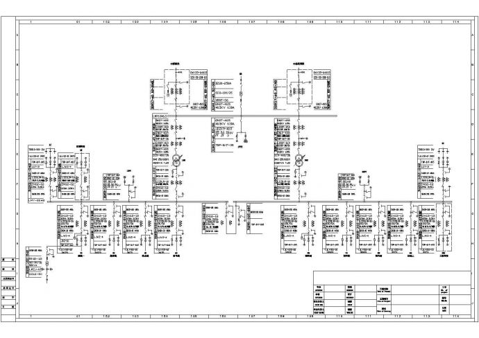 某标准型库尔铁路一次系统电气原理设计施工CAD图纸_图1