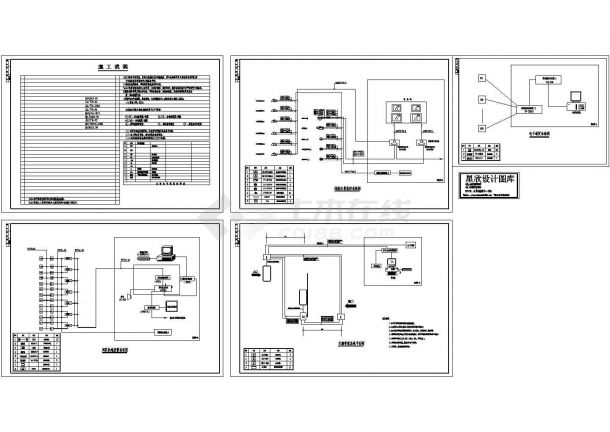 某标准型部分智能化系统电气原理设计施工CAD图纸-图一