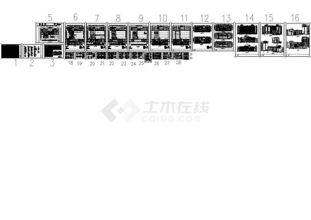 某医院九层框架剪力墙结构综合楼设计cad全套建筑施工图（含设计说明）-图一