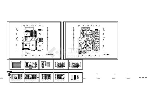  CAD design and construction drawings for interior decoration of three rooms and two halls - Figure 1