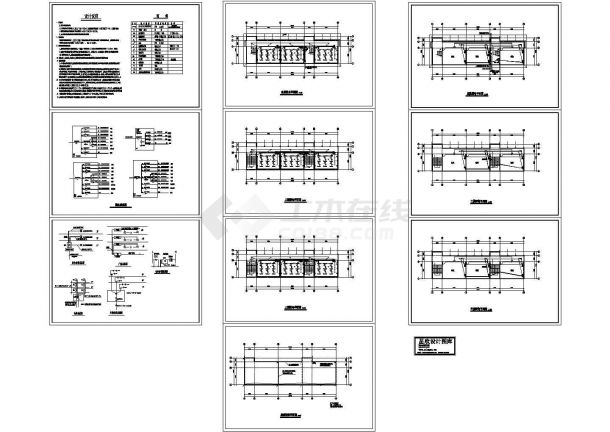 沈阳皇姑区某学校三层中学教学楼电气系统设计CAD施工图-图二