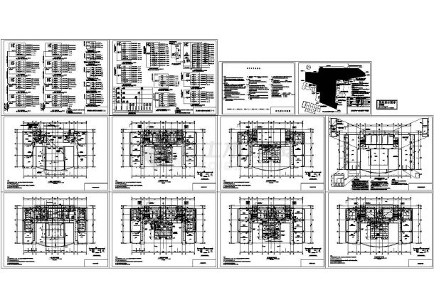 北京某小学5300平米5层教学楼电气系统设计CAD施工图-图一