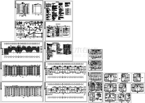 某高档小区多层住宅楼建筑CAD方案图-图一