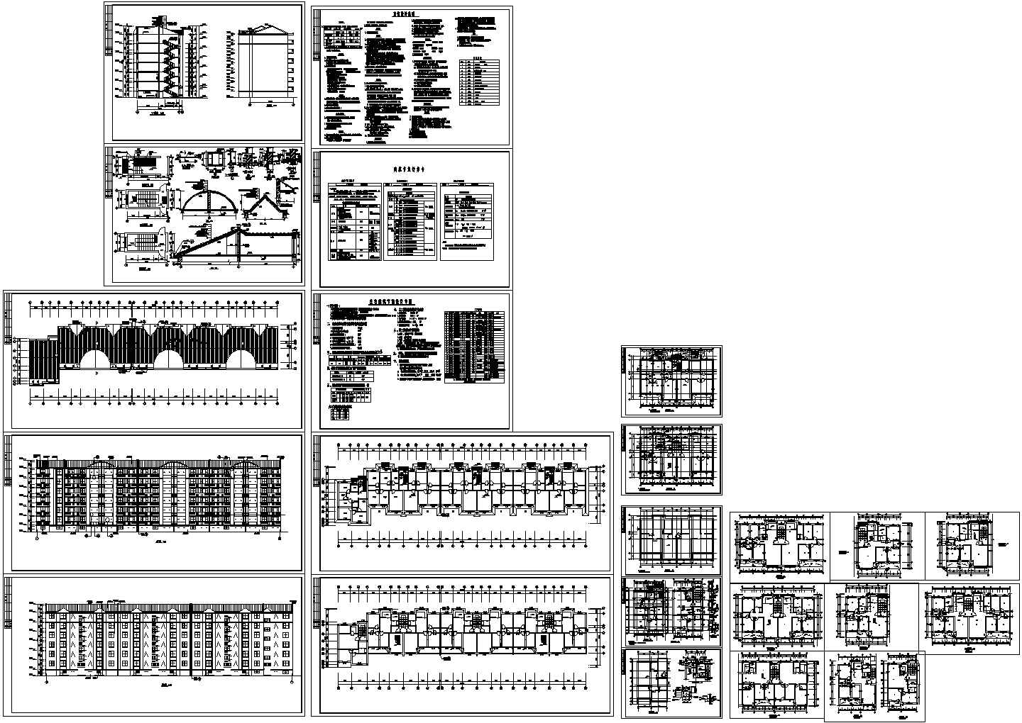 某高档小区多层住宅楼建筑CAD方案图