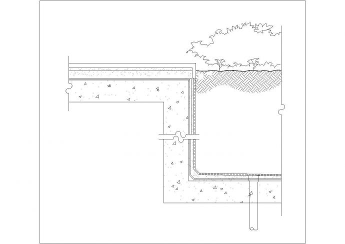 某屋顶花园规划设计cad施工详图_图1