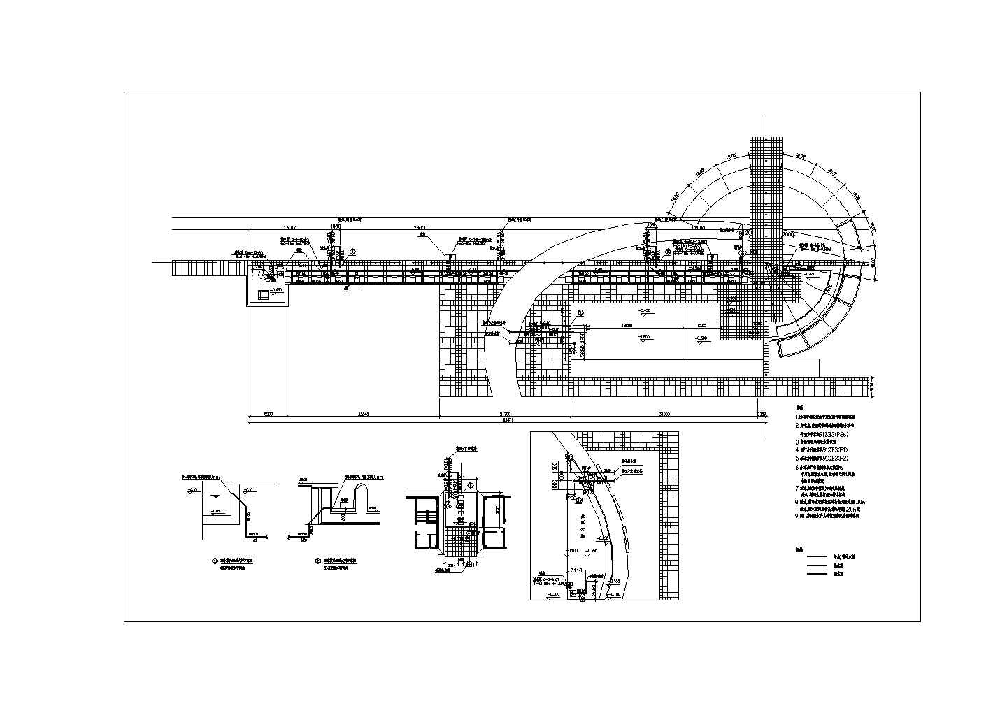 某景观广场给排水设计cad施工详图