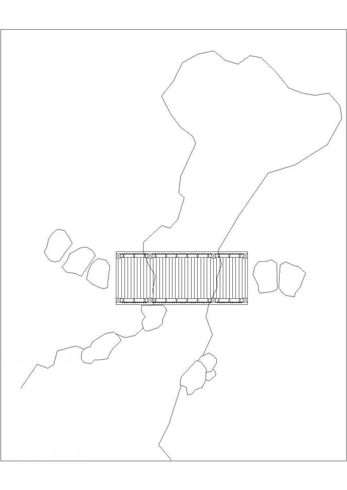 某景观架桥设计cad建筑施工详图_图1