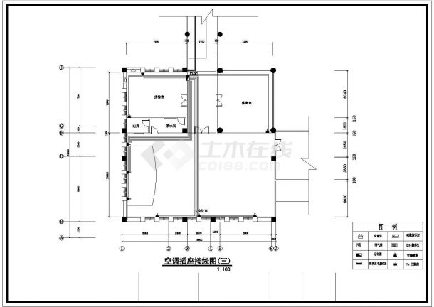 暨南大学6层砖混结构行政办公楼全套电气系统设计CAD图纸-图一