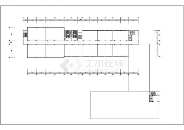 宁波市某实验中学6层框混结构教学楼建筑设计CAD图纸（含效果图）-图一