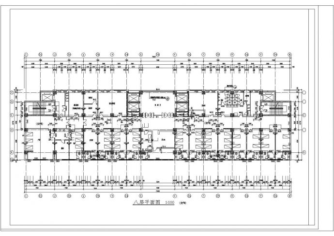 吉林省某市人民医院建筑施工CAD图纸_图1