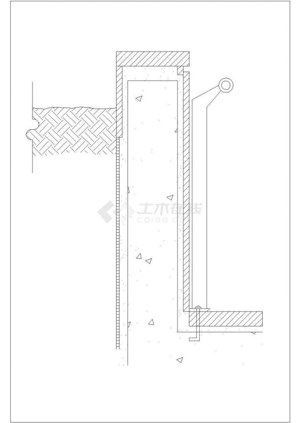 某景观阶梯设计cad建筑施工详图-图一