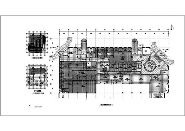 荆门市第三人民医院门诊、急诊楼装修施工设计CAD图纸-图一