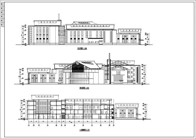 湖北省荆州市某二甲医院门诊综合楼整体施工设计CAD图纸_图1