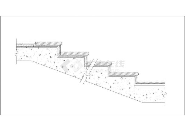某景观台阶规划设计cad立面方案图（英文标注）-图二