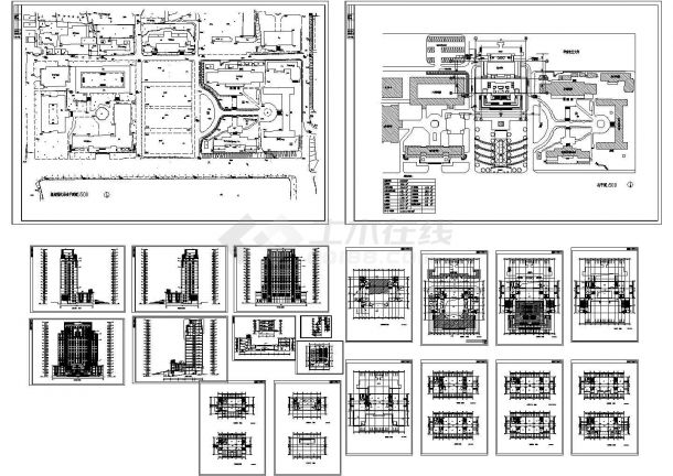 华南理工大学技术科学楼（多层砖混结构）设计cad全套建施图（含总平面图）-图一