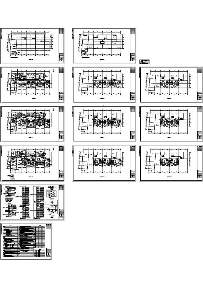 2500平米3层幼儿园教学楼电气系统设计CAD施工图_图1
