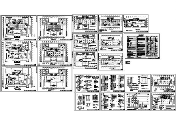 郑州市某高校五层图书馆电气系统设计CAD施工图-图一