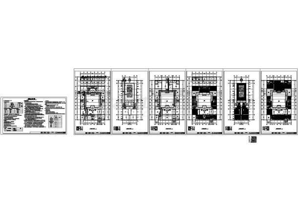 某中式仿古四合院设计cad全套采暖施工图（含设计说明）-图二