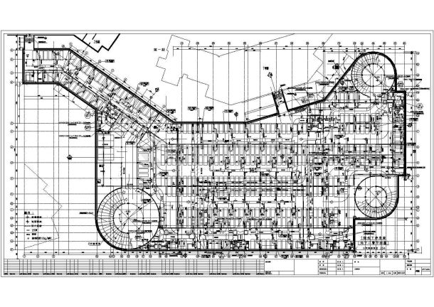 大型地下车库通风平面设计cad施工图-图一