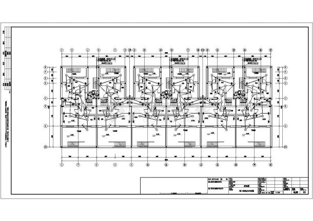 某多层家属楼配电设计cad全套电气施工图纸（含设计说明，含弱电设计）-图二