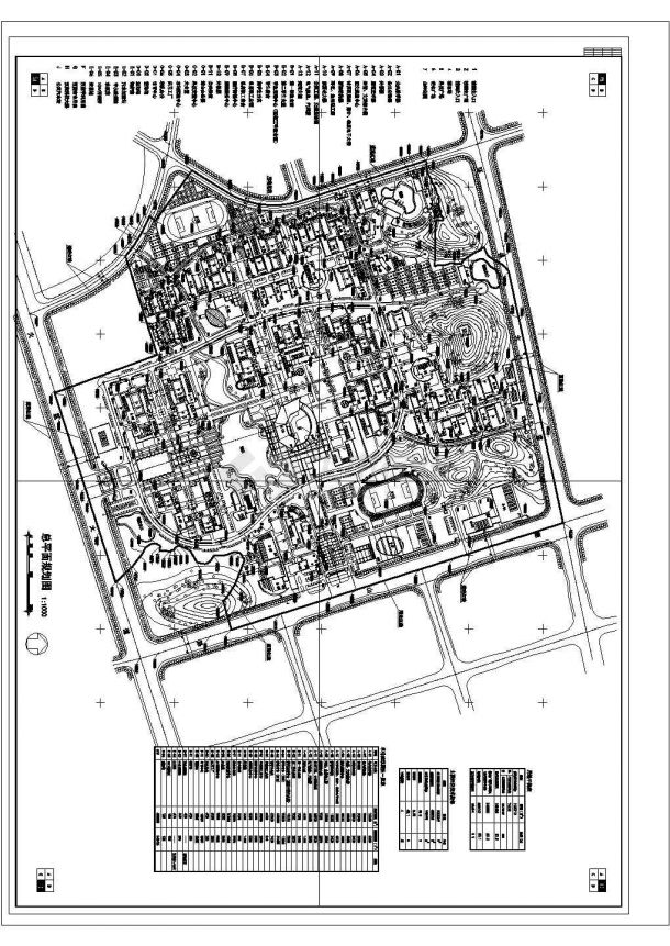 北京房山区某大学新校区总平面规划设计CAD图纸（占地110万平米）-图一