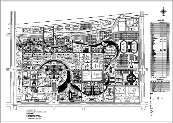 河南理工大学新校区总平面规划设计CAD图纸（占地97万平米）-图一