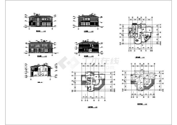 某地区欧式别墅精美装修施工设计CAD全套图纸-图一