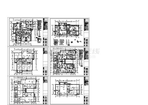 某豪宅住宅楼全套室内精装修cad施工设计图-图一