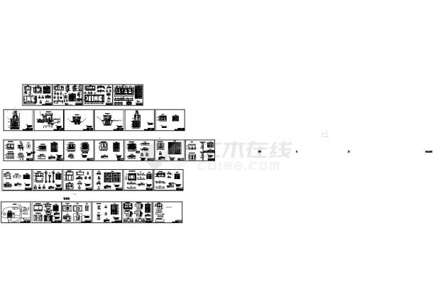 厂房设计_某水利电站厂房详细cad建筑施工设计图（含结构设计）-图二