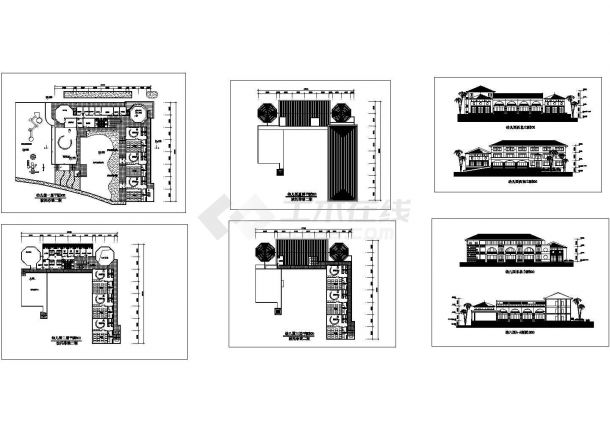 某三层幼儿园设计cad建筑方案图纸（甲级院设计）-图一