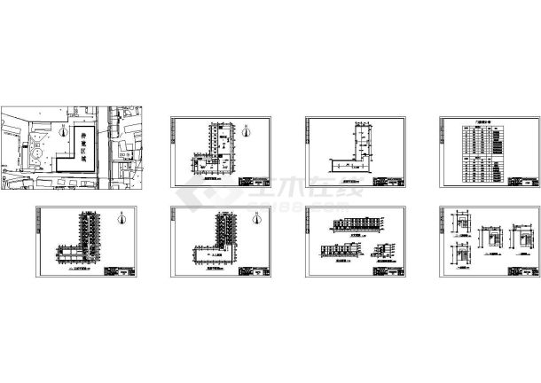 金三角度假村宾馆建筑设计CAD全套图纸-图一