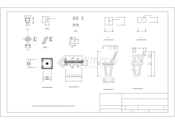 吴王靠施工图CAD古建筑图纸-图一