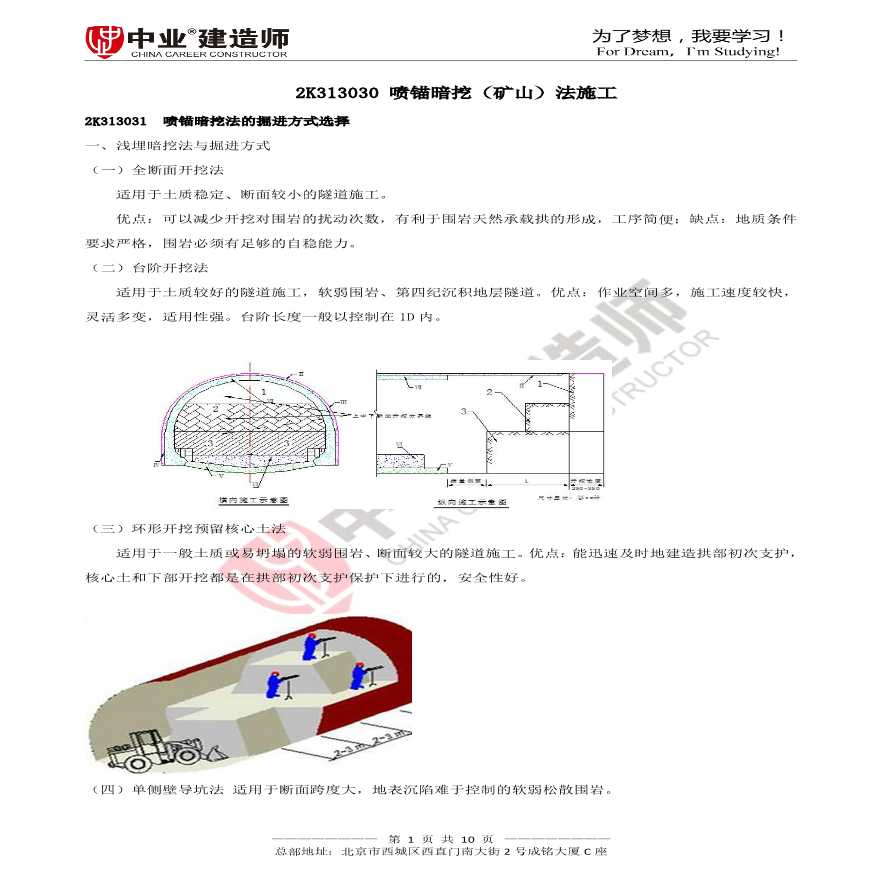 2020年市政2K313030- 喷锚暗挖（矿山）法施工讲义(1)-图一