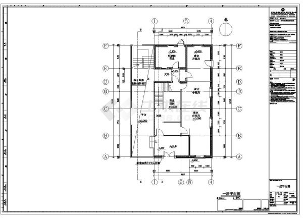 聂耳旧居修缮设计cad全套建筑施工图（含设计说明，含结构设计，含暖通设计，含给排水设计，含电气设计）-图二