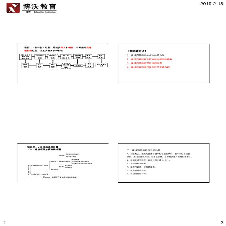 2019年造价案例分析 （案例精讲）一页4张-图二