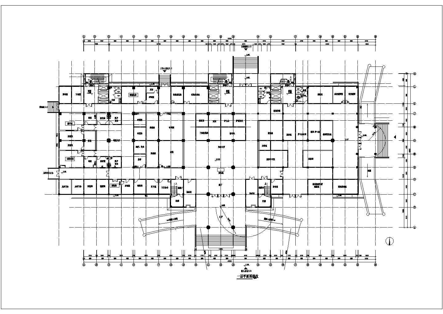 陕西医院综合楼全套建筑施工设计图纸