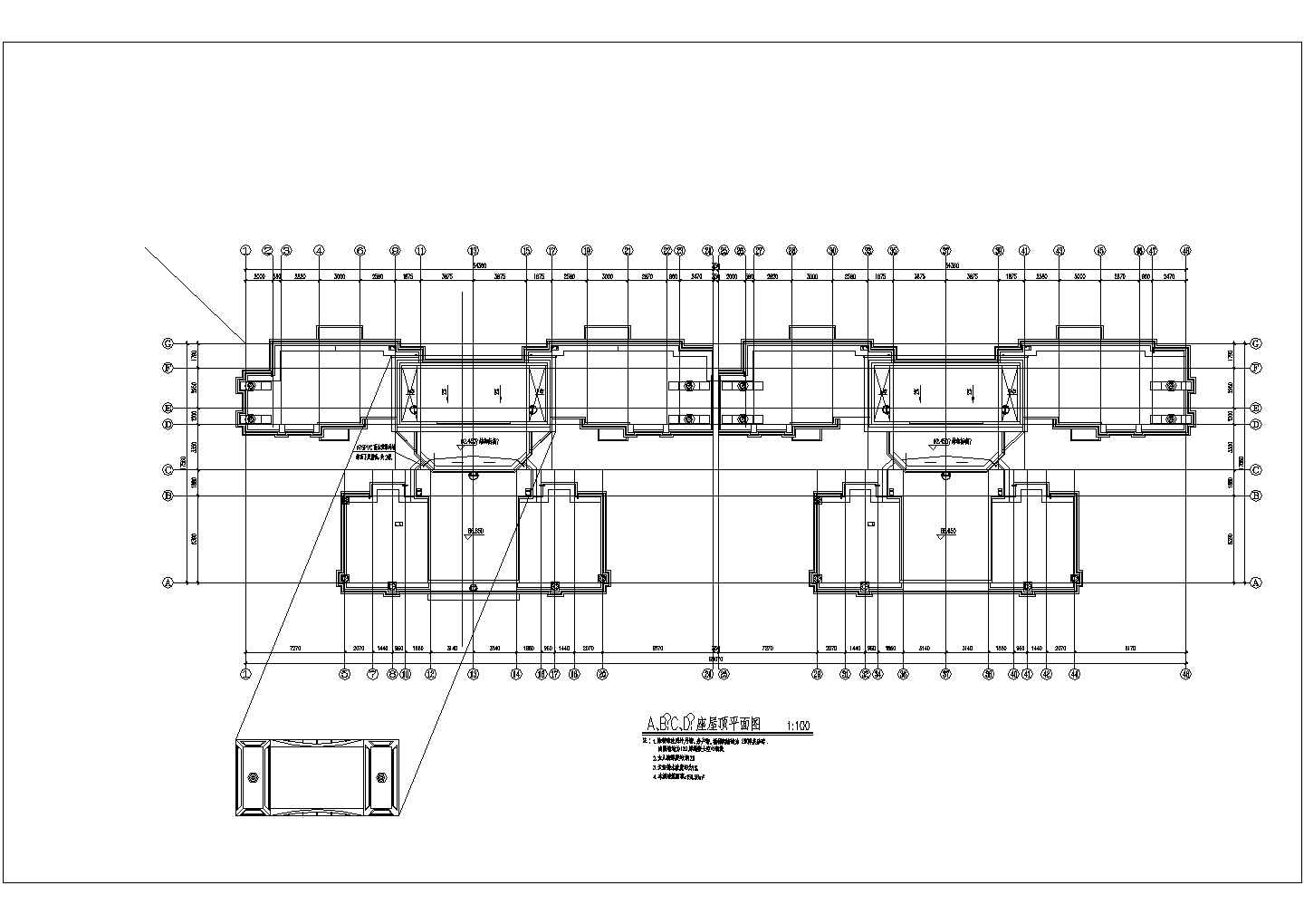 小区高层商住楼建筑设计方案CAD图纸