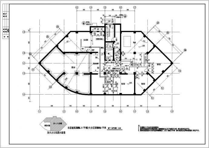 一整套公寓全套建筑设计施工CAD图_图1